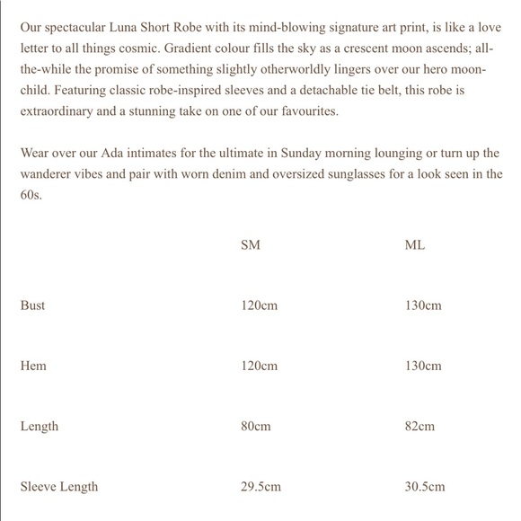 ❌SOLD❌ Spell & the Gypsy Short Luna Robe - Picture 4 of 4